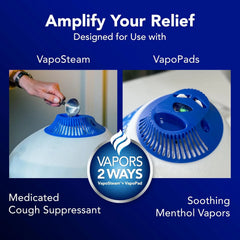 Vicks Warm Steam Vaporizer & Humidifier 1.5 Gallon Tank for Small and Medium Rooms, Night Light, Works with VapoPads and VapoSteam