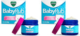 Vicks BabyRub Chest Rub Ointment with Soothing Aloe, Eucalyptus, Lavender, and Rosemary, from the makers of VapoRub, 1.76 oz (Pack of 2)