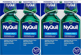 Vicks NyQuil Cough Cold and Flu Nighttime Relief, Original Liquid, 2x12 Fl Oz (Pack of 2)