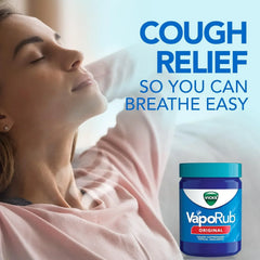 Vicks VapoRub, Original, Cough Suppressant, Topical Chest Rub & Analgesic Ointment, Medicated Vapors, Relief from Cough Due to Cold, Aches & Pains, 1.76oz Each (Pack of 9)
