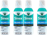 VICKS Sinex Saline Extra Strength Nasal Spray,3X Concentrated* Drug Free Ultra Fine Mist,Instantly Clears Mucus,Ultra Concentrated to Clear Congestion Fast, Safe For Daily Use 5 OZ,2 Count (Pack of 2)