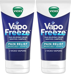 Vicks VapoFreeze Menthol Pain Relieving Cream 3oz, for Muscles & Joint Pain Associated with Arthritis, Simple Backaches, Strains, Sprains, Bruises, Vapors, Penetrating Formula (Pack of 2)