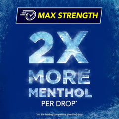 Vicks VapoCool Severe Medicated Sore Throat Drops, Max Strength Menthol, Soothes Sore Throat Pain, Winterfrost Flavor, 70 Count