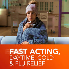 Vicks DayQuil SEVERE Cold & Flu Relief Liquid Medicine, Maximum Strength 9-Symptom Non-Drowsy Daytime Relief for Headache, Fever, Sore Throat, Minor Aches and Pains, Chest Congestion, Stuffy Nose, Nasal Congestion, Sinus Pressure, and Cough, 12 FL OZ