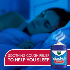 Vicks VapoRub, Original, Cough Suppressant, Topical Chest Rub & Analgesic Ointment, Medicated Vapors, Relief from Cough Due to Cold, Aches & Pains, 1.76oz Each (Pack of 9)