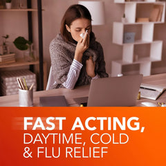 Vicks DayQuil Severe Cold & Flu Liquid Medicine, Daytime Relief for Headache, Fever, Sore Throat, Minor Aches & Pains, Chest Congestion, Stuffy Nose, Nasal Congestion, Sinus Pressure, & Cough, 2x12oz