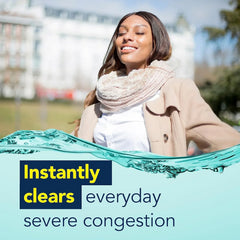 VICKS Sinex Saline Extra Strength Nasal Spray, 3X Concentrated* Drug Free Ultra Fine Mist, Instantly Clears Mucus, Ultra Concentrated to Clear Congestion Fast, Safe For Daily Use, 5 OZ x 2